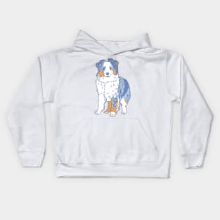 Blue Merle Aussie Kids Hoodie